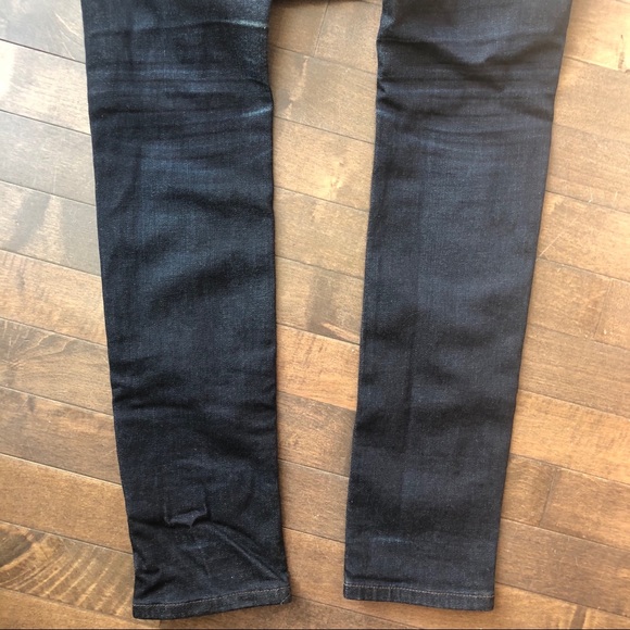 Nudie Jeans Dark Wash Lin Dry Steel Skinny Jeans Size 25 - Picture 12 of 12